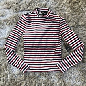 Forever 21 Striped Turtleneck
